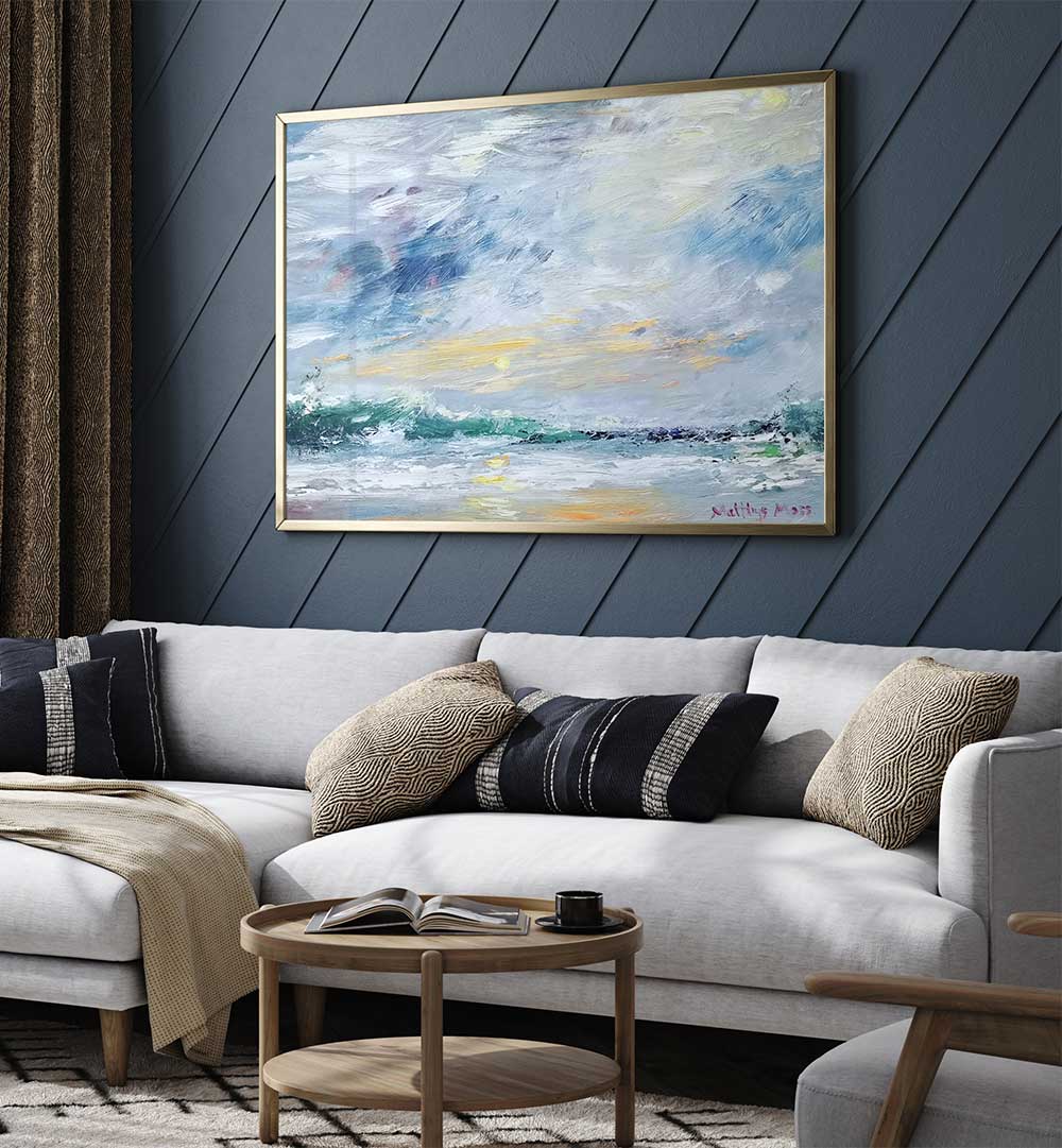 SILVER LINING II , LANDSCAPE PAINTINGS