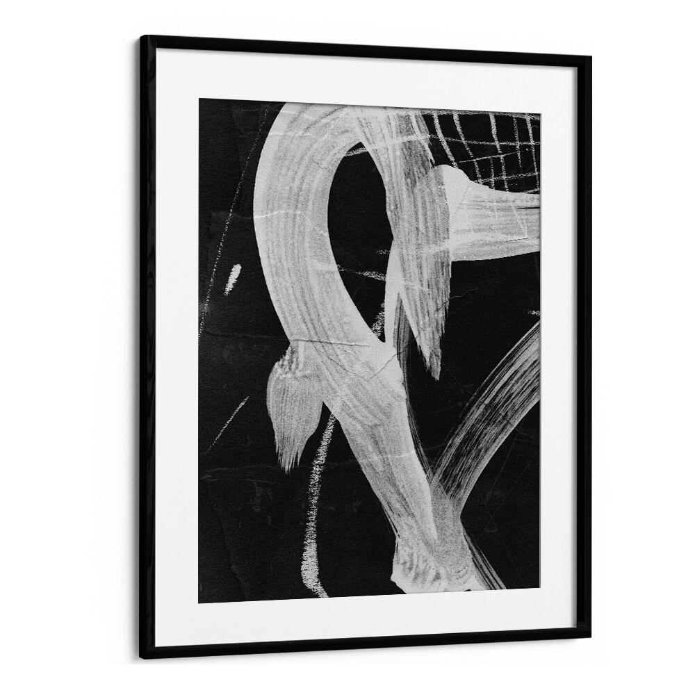 Sinking I By Dan Hobday Abstract Art Abstract Paintings in Black Frame With Mount