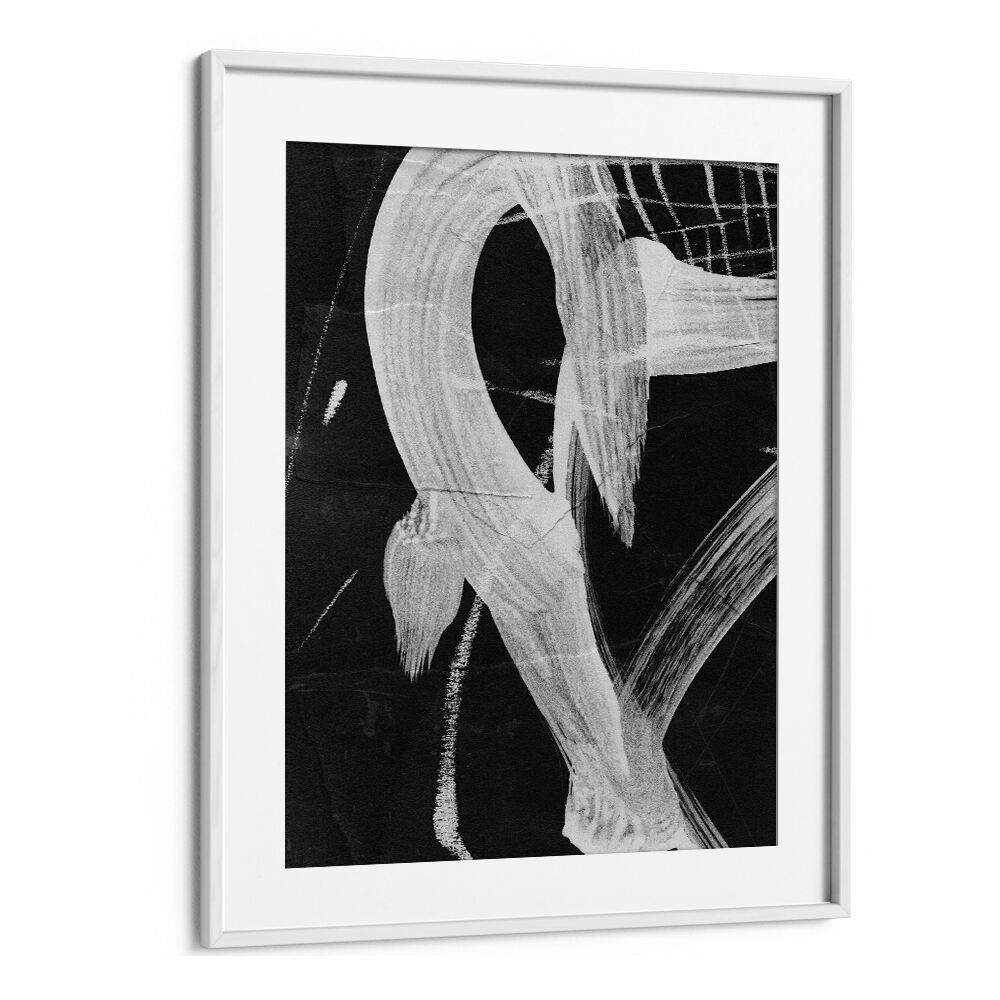 Sinking I By Dan Hobday Abstract Art Abstract Paintings in White Frame With Mount