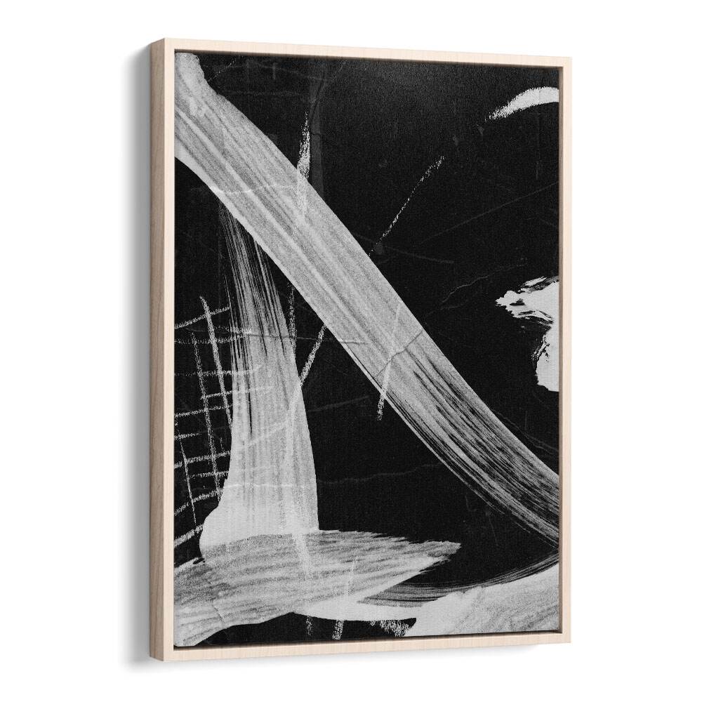 Sinking II By Dan Hobday Abstract Art Abstract Paintings in Oak Wood Floater Frame