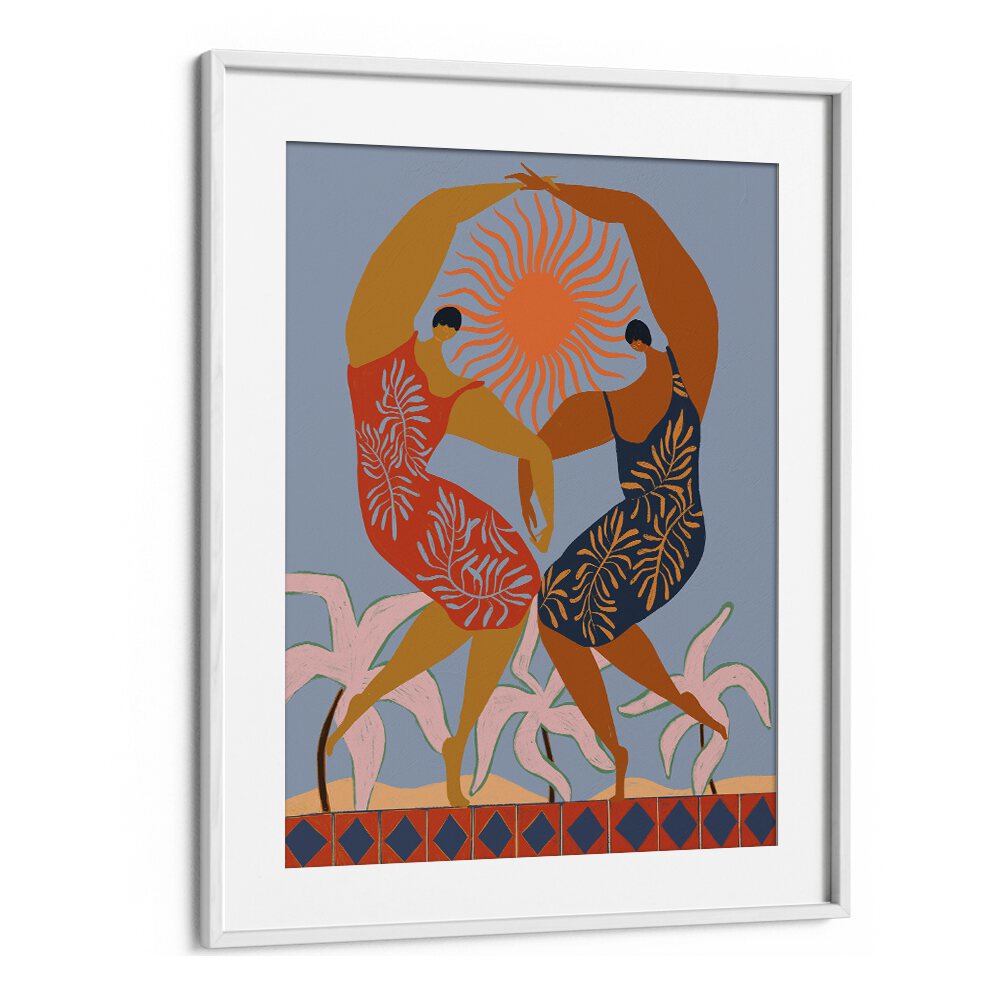 Sisterhood By Arty Guava Wall Art Prints in White Frame With Mount