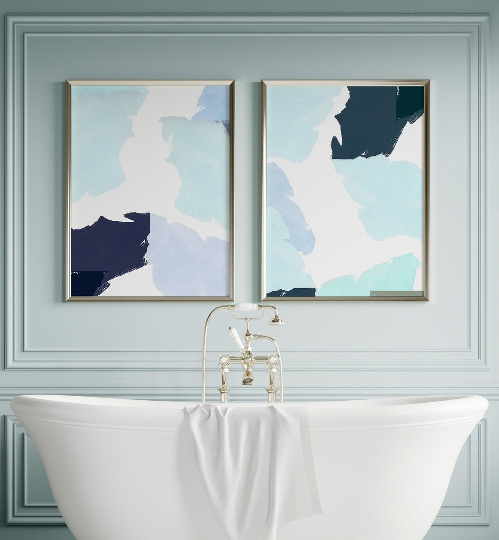 Transform your space with the SKYBOUND ECHOES SET, SET OF 2 PAINTINGS, featuring serene, sky-inspired designs.