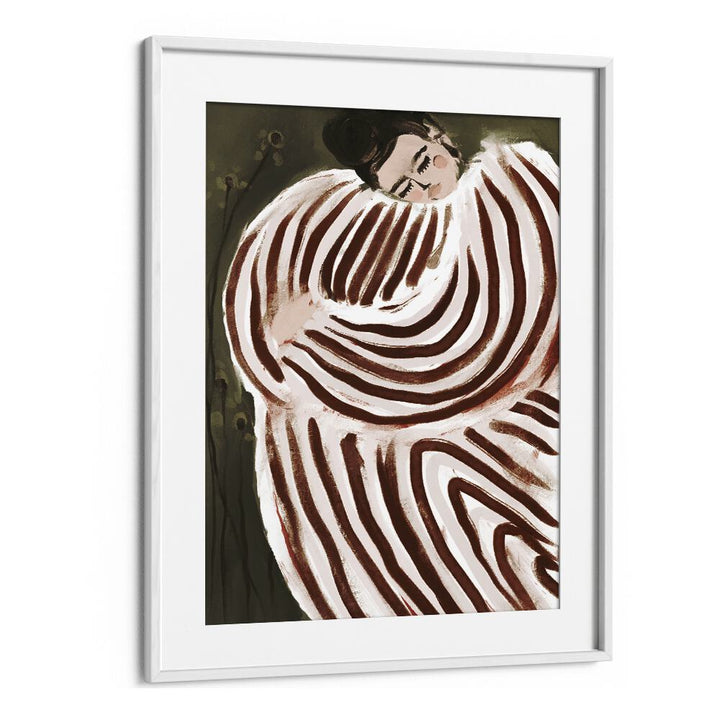 Sleeping Princess By Treechild Women Illustration Art Prints in White Frame With Mount