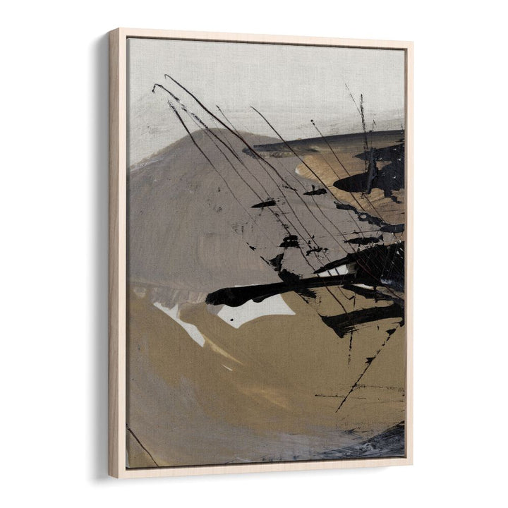 Snap I By Dan Hobday Abstract Art Abstract Paintings in Oak Wood Floater Frame