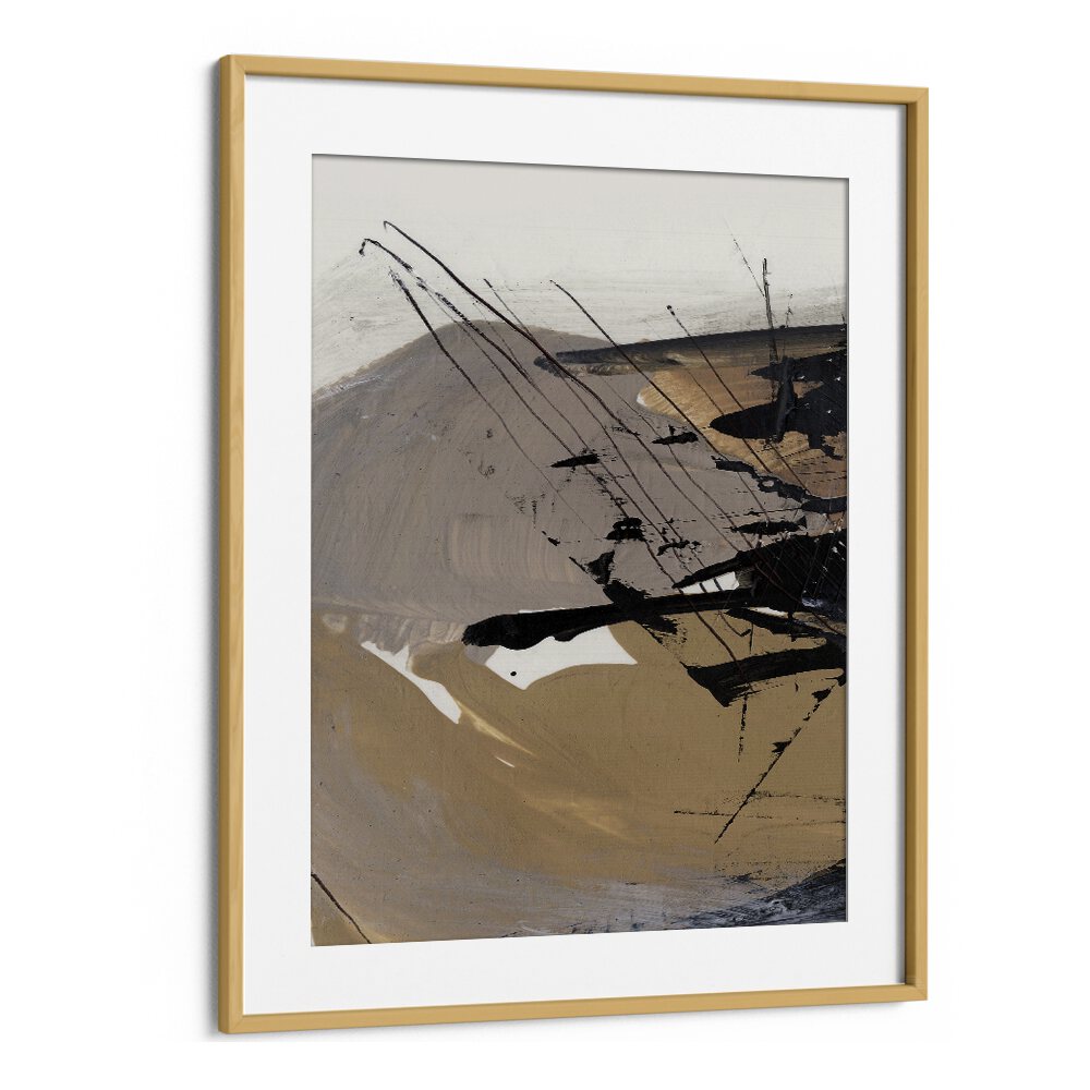 Snap I By Dan Hobday Abstract Art Abstract Paintings in Oak Wood Frame With Mount