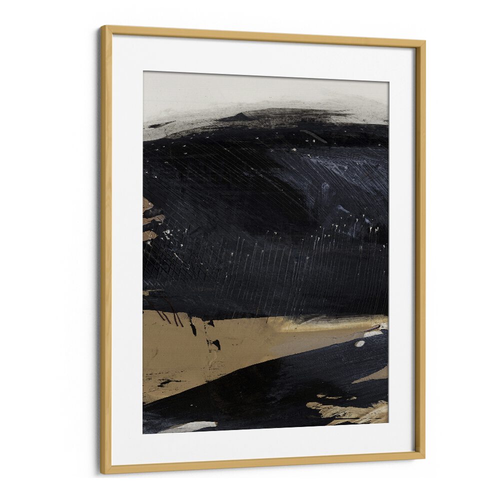 Snap II By Dan Hobday Abstract Art Abstract Paintings in Oak Wood Frame With Mount