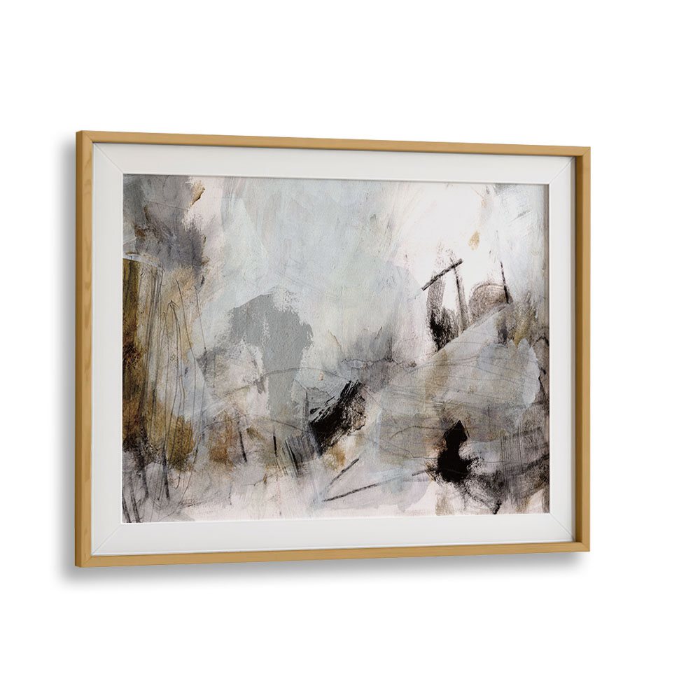 Solthom By Dan Hobday Abstract Art Abstract Paintings in Oak Wood Frame With Mount