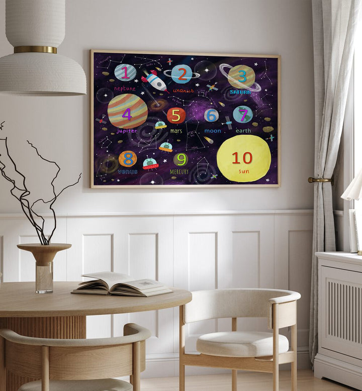 Space Counting Art By Carla Daly Kids Painting