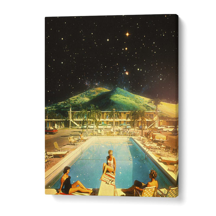 Space Pool Surreal Paintings Surreal Art Prints in Gallery Wrap