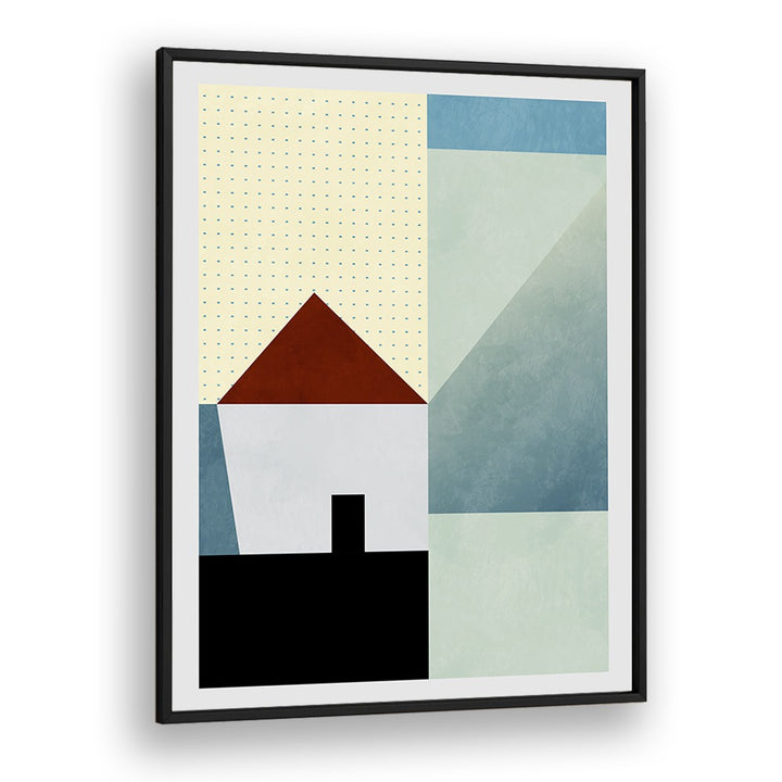 Spaces Bleu House By Ana Rut Bre Abstract Art Abstract Wall Art in Black Plain Frame