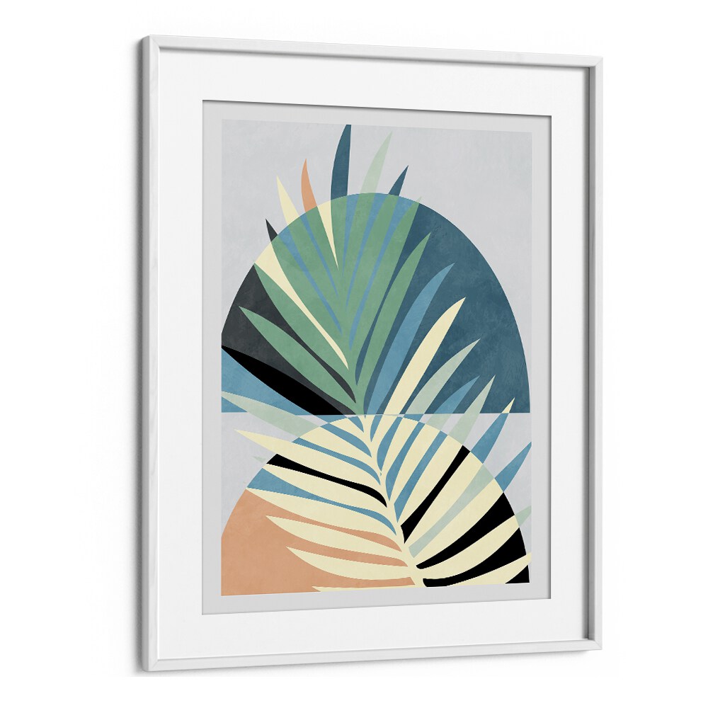 Spaces Bleu Kopie By Ana Rut Bre Abstract Art Abstract Wall Art in White Frame With Mount