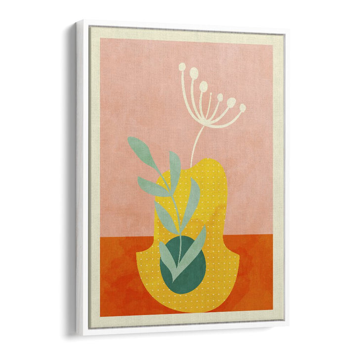 Spaces Fleur ii By Ana Rut Bre Abstract Art Abstract Wall Art in White Floater Frame