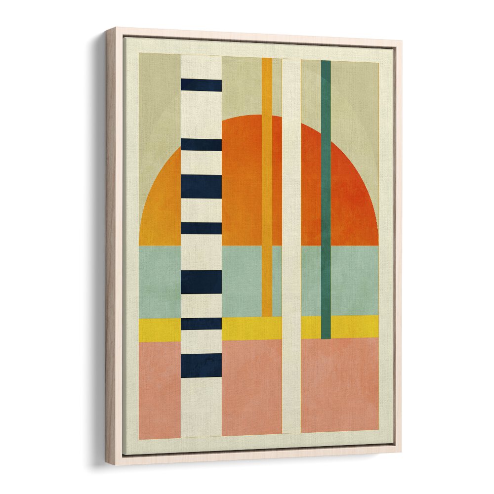 Spaces ii By Ana Rut Bre Abstract Art Abstract Wall Art in Oak Wood Floater Frame