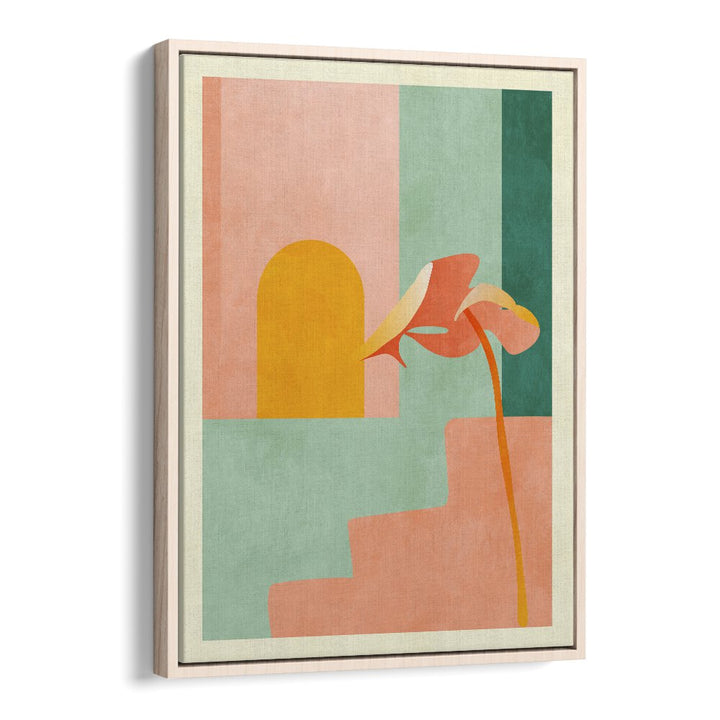 Spaces iii Treppe By Ana Rut Bre Abstract Art Abstract Wall Art in Oak Wood Floater Frame