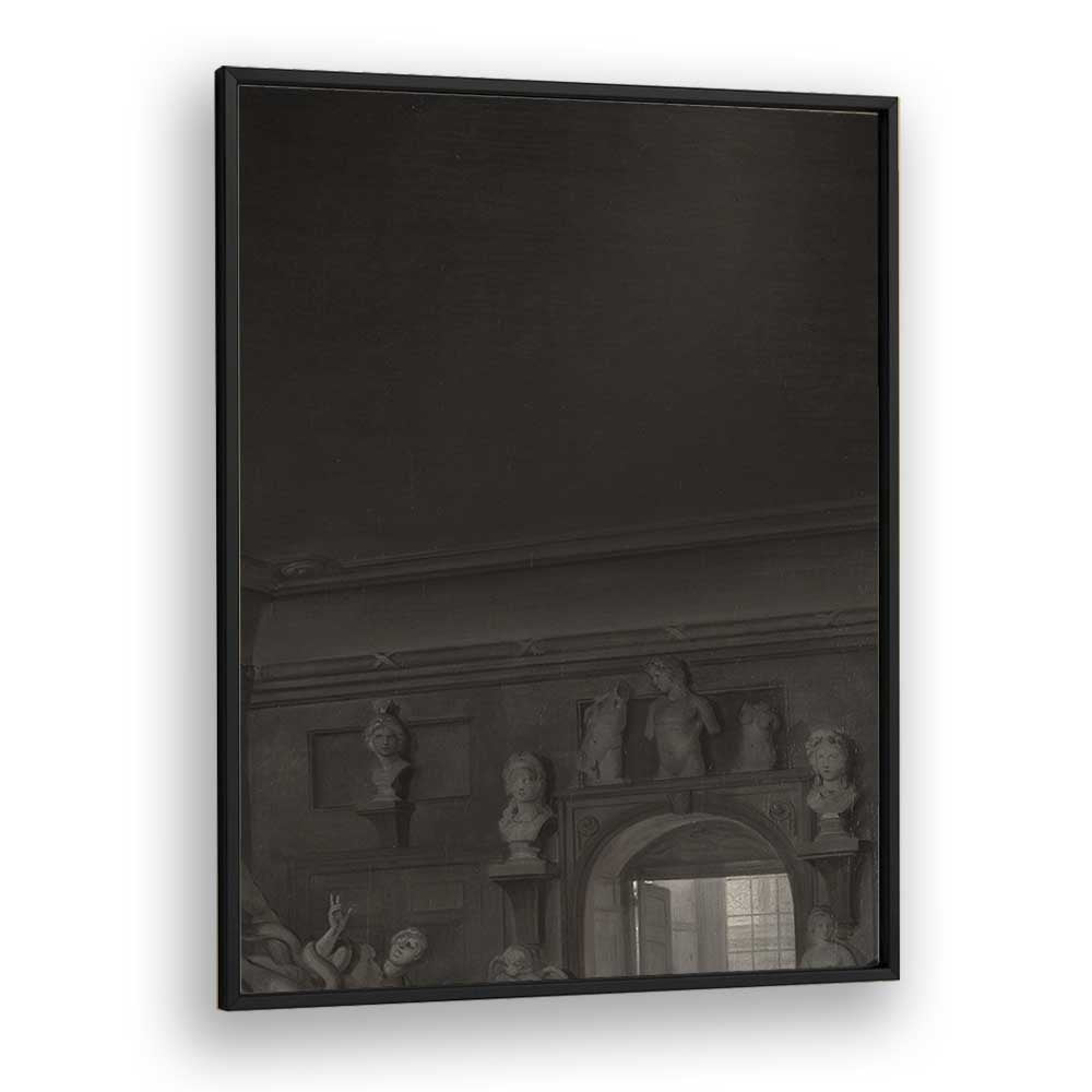 Spectral Stare Gothic Wall Art Prints in Black Plain Frame