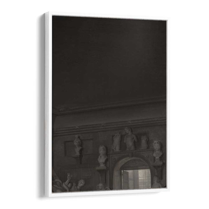 Spectral Stare Gothic Wall Art Prints in White Floater Frame