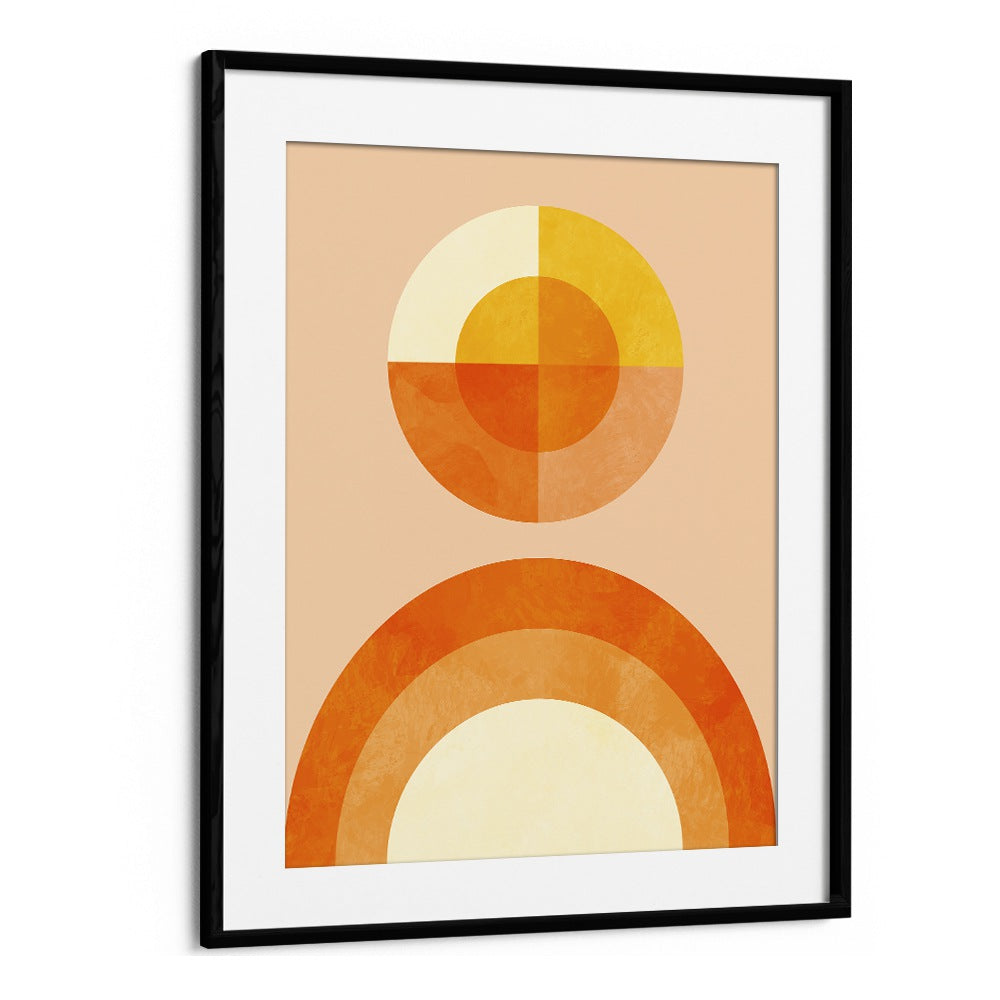 Spring Mid Raphsody Orange II By Ana Rut Bre Abstract Art Abstract Wall Art in Black Frame With Mount