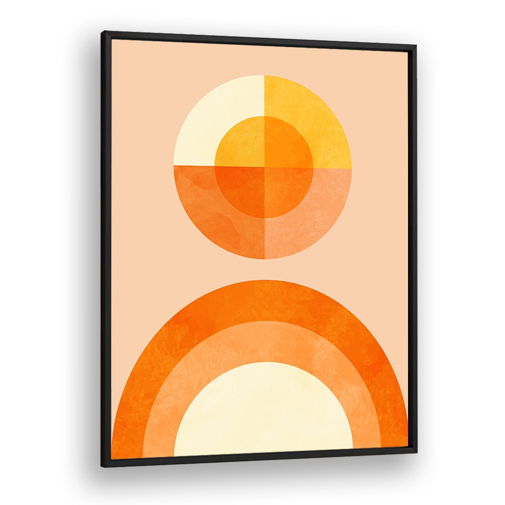 Spring Mid Raphsody Orange II By Ana Rut Bre Abstract Art Abstract Wall Art in Black Plain Frame