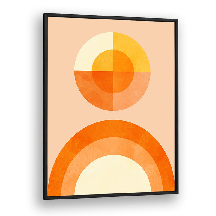 Spring Mid Raphsody Orange II By Ana Rut Bre Abstract Art Abstract Wall Art in Black Plain Frame