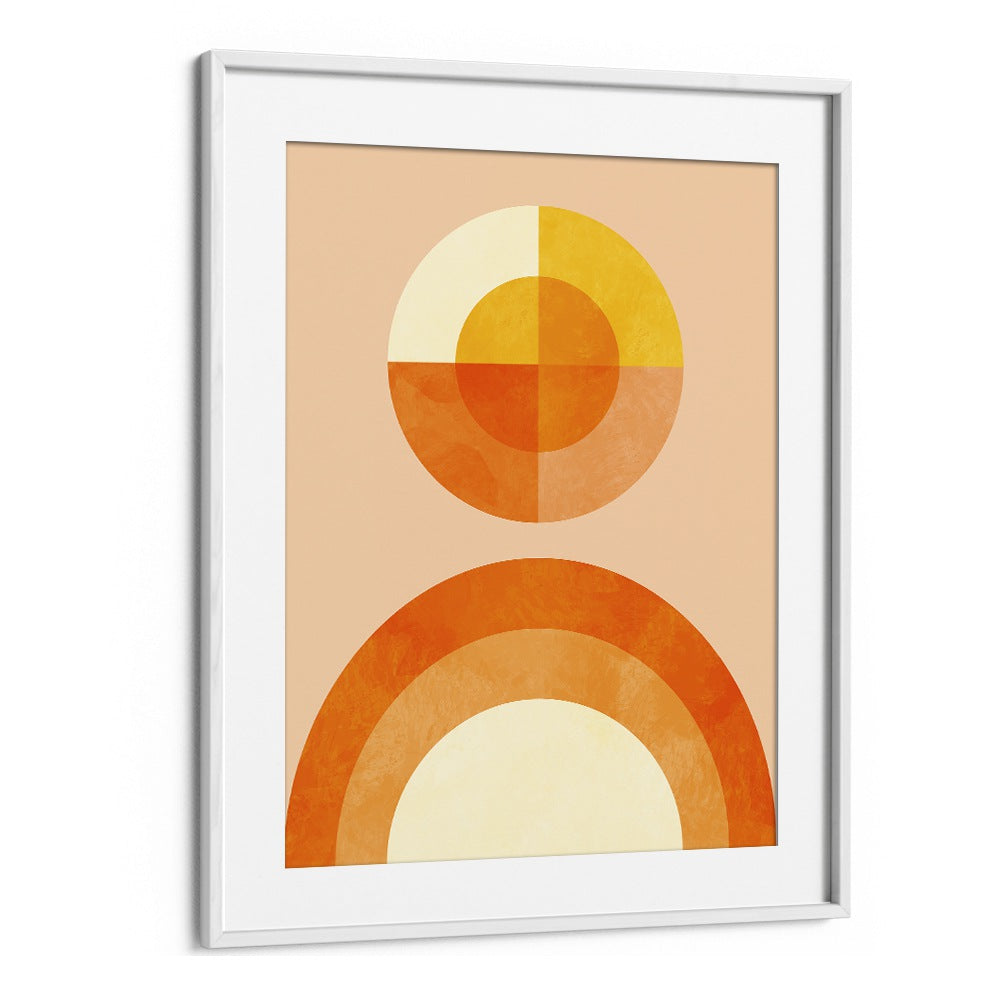 Spring Mid Raphsody Orange II By Ana Rut Bre Abstract Art Abstract Wall Art in White Frame With Mount