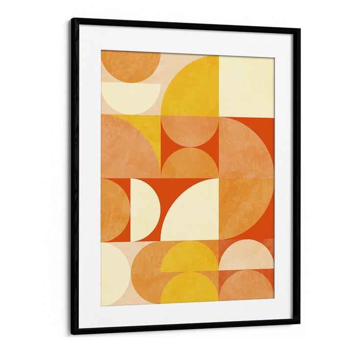 Spring Mid Raphsody Orange III By Ana Rut Bre Abstract Art Abstract Wall Art in Black Frame With Mount