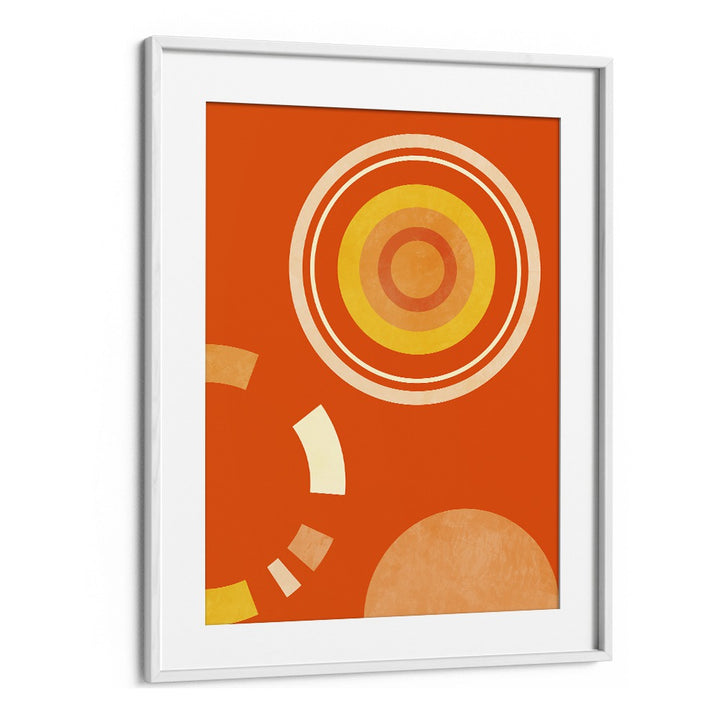 Spring Mid Raphsody Orange IV By Ana Rut Bre Abstract Art Abstract Wall Art in White Frame With Mount