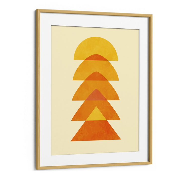 Spring Mid Raphsody Orange V By Ana Rut Bre Abstract Art Abstract Wall Art in Oak Wood Frame With Mount