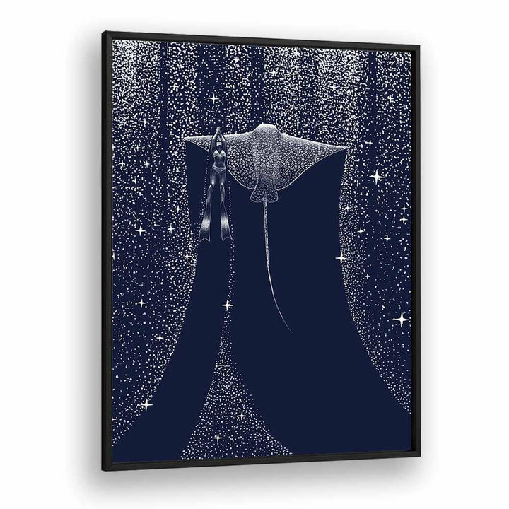 Explore the dreamlike depths with the STAR COLLECTOR AND DIVER II, SURREAL ART PRINTST by Aliriza Çakır.
