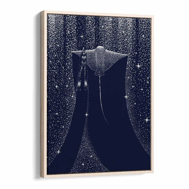 Star Collector and Diver II, Surreal Art Printst captures a dreamlike landscape by artist Aliriza Çakır. Explore imagination!