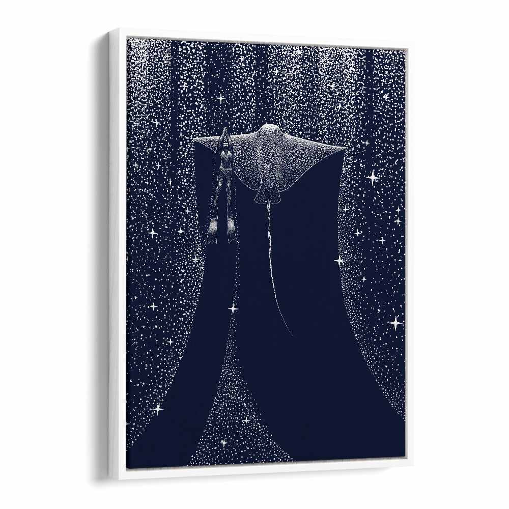 Stunning STAR COLLECTOR AND DIVER II, SURREAL ART PRINTST by Aliriza Çakır, perfect for adding depth to your decor.
