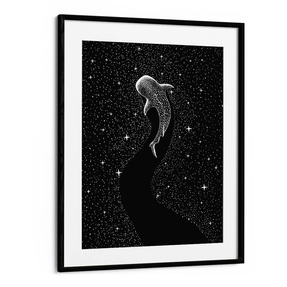 Star Eater Black Version By Aliriza Cakir Surreal Paintings Surreal Art in Black Frame With Mount