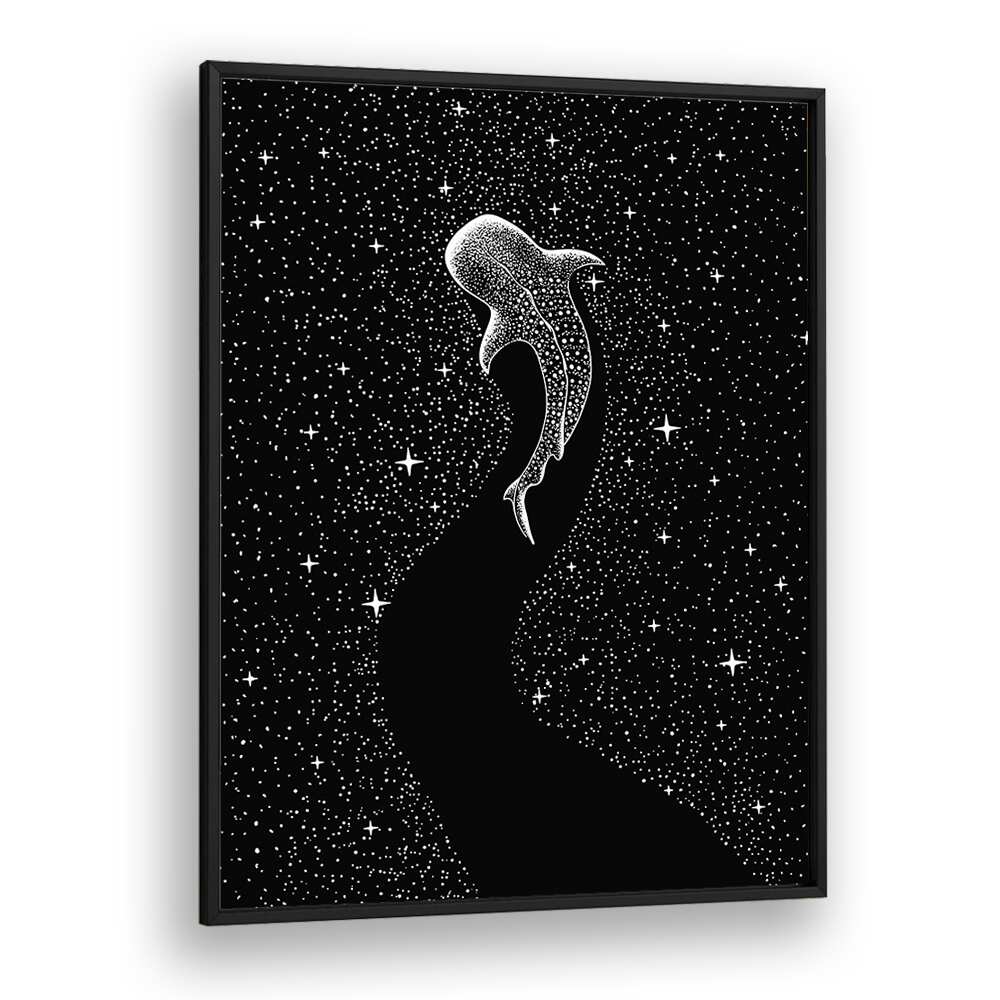 Star Eater Black Version By Aliriza Cakir Surreal Paintings Surreal Art in Black Plain Frame