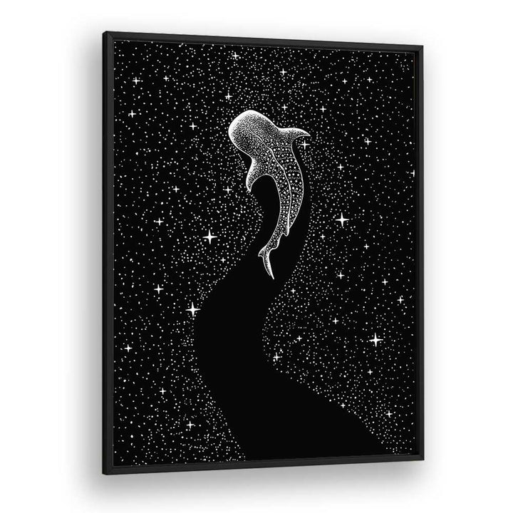 Star Eater Black Version By Aliriza Cakir Surreal Paintings Surreal Art in Black Plain Frame