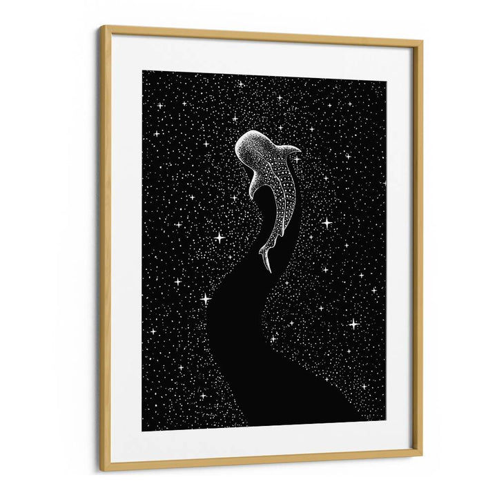 Star Eater Black Version By Aliriza Cakir Surreal Paintings Surreal Art in Oak Wood Frame With Mount