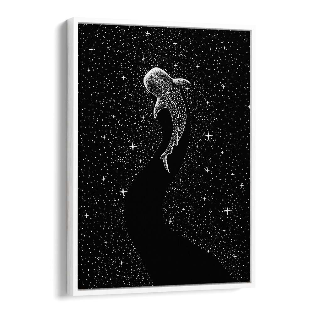 Star Eater Black Version By Aliriza Cakir Surreal Paintings Surreal Art in White Floater Frame