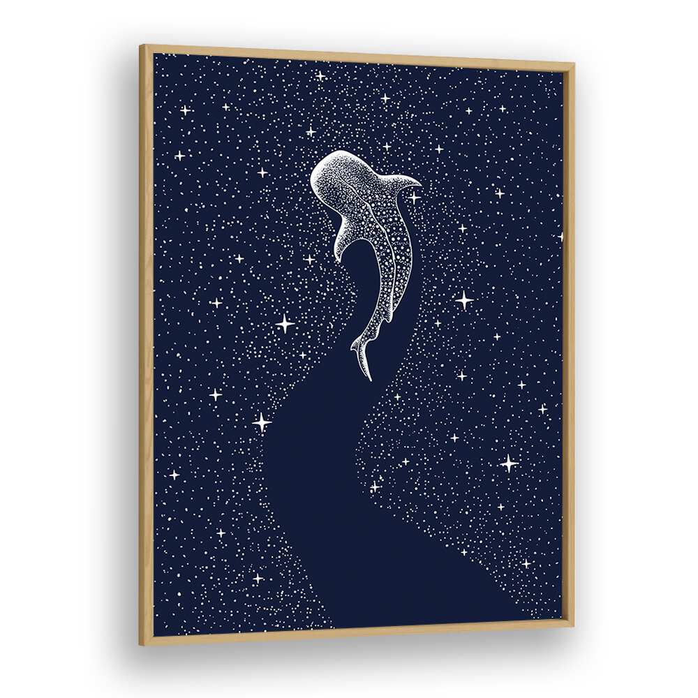 Star Eater By Aliriza Cakir Surreal Paintings Surreal Art in Oak Wood Plain Frame