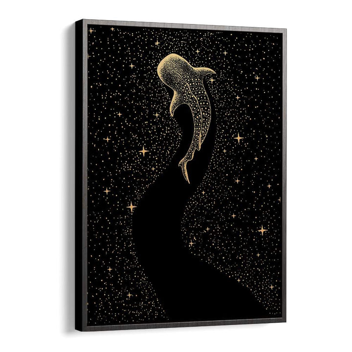 Star Eater Dark Gold Version By Aliriza Cakir Surreal Paintings Surreal Art in Black Floater Frame