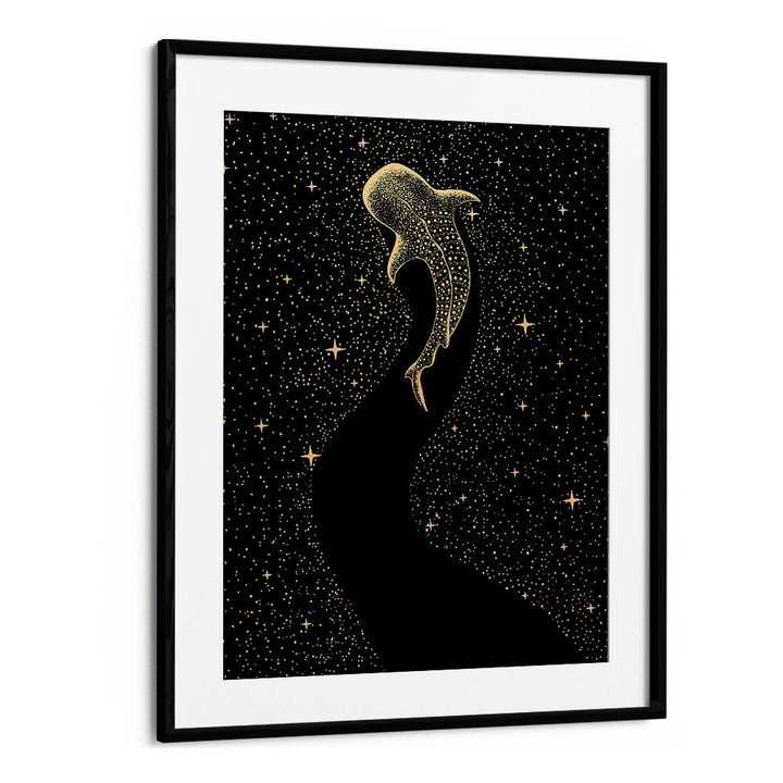 Star Eater Dark Gold Version By Aliriza Cakir Surreal Paintings Surreal Art in Black Frame With Mount