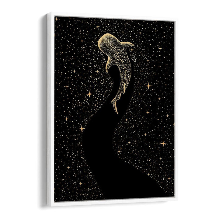 Star Eater Dark Gold Version By Aliriza Cakir Surreal Paintings Surreal Art in White Floater Frame