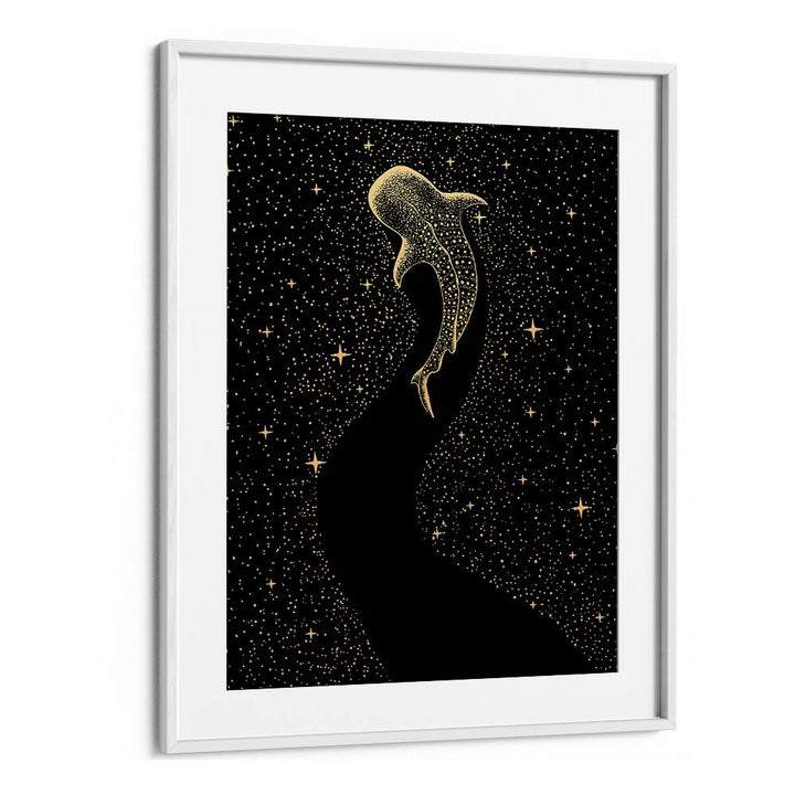 Star Eater Dark Gold Version By Aliriza Cakir Surreal Paintings Surreal Art in White Frame With Mount