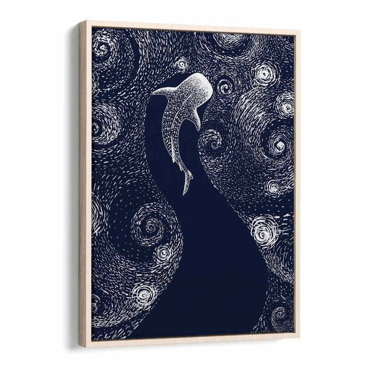 Star Eater In Van Gogh Style By Aliriza Cakir Surreal Paintings Surreal Art in Oak Wood Floater Frame