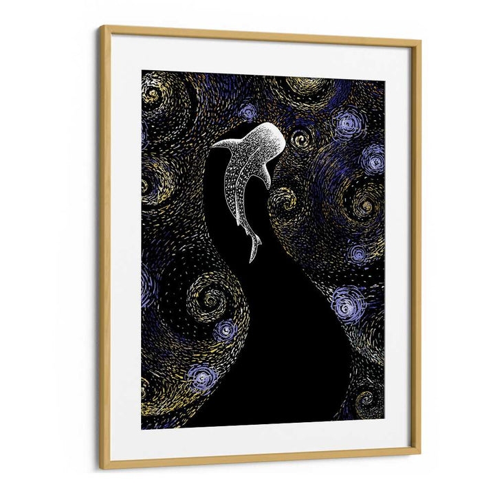 Star Eater In Van Gogh Style II By Aliriza Cakir Surreal Paintings Surreal Art in Oak Wood Frame With Mount