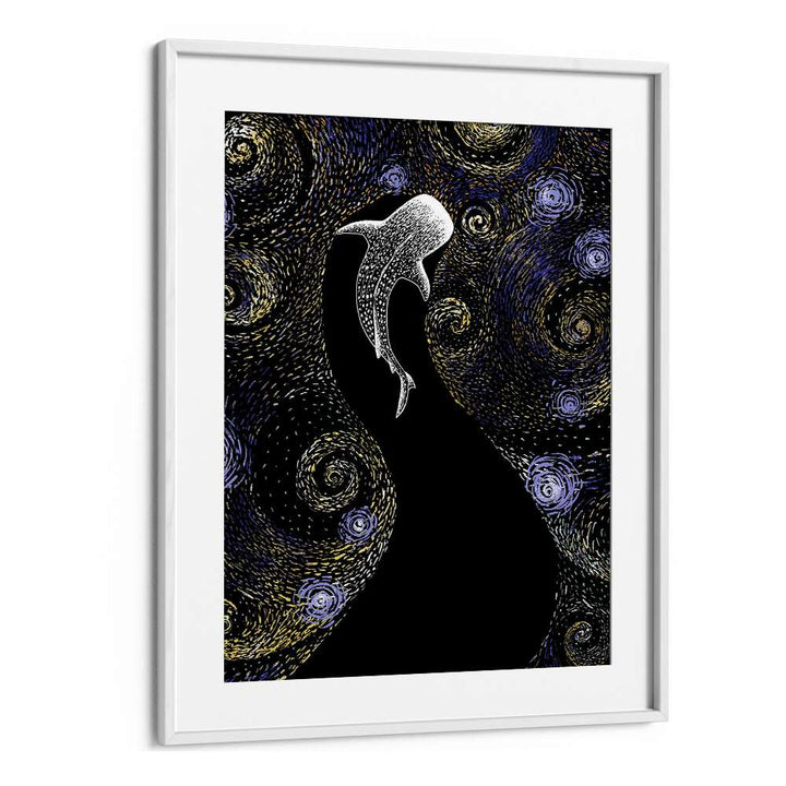 Star Eater In Van Gogh Style II By Aliriza Cakir Surreal Paintings Surreal Art in White Frame With Mount