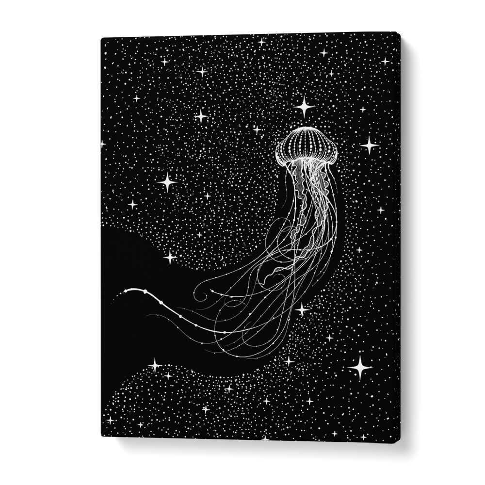 Starry Jellyfish Black Version By Aliriza Cakir Surreal Paintings Surreal Art in Gallery Wrap