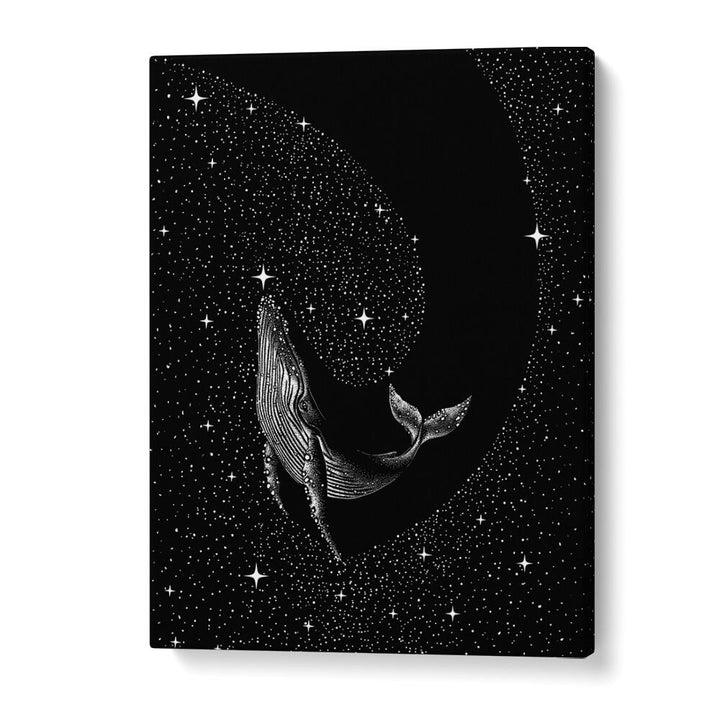 Starry Whale Black Version By Aliriza Çakir Surreal Paintings Surreal Art in Gallery Wrap