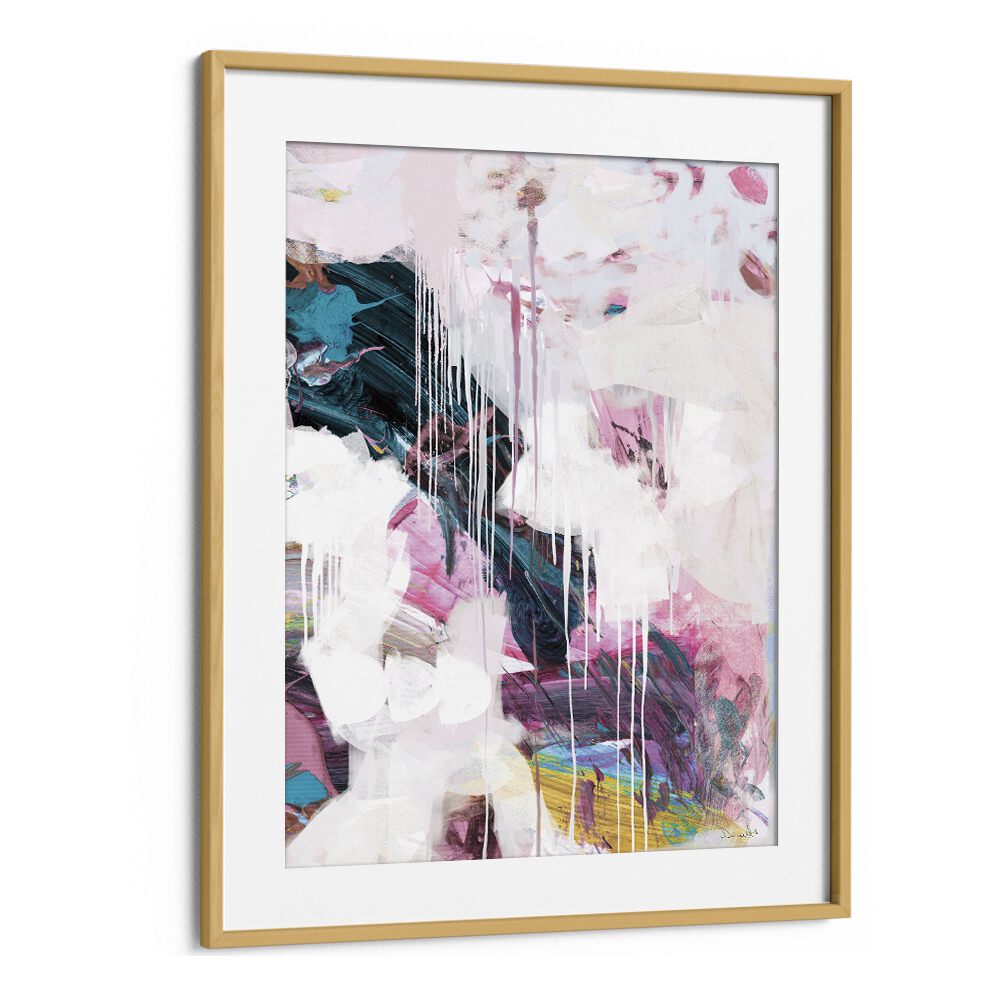 Statement I By Dan Hobday Abstract Art Abstract Paintings in Oak Wood Frame With Mount