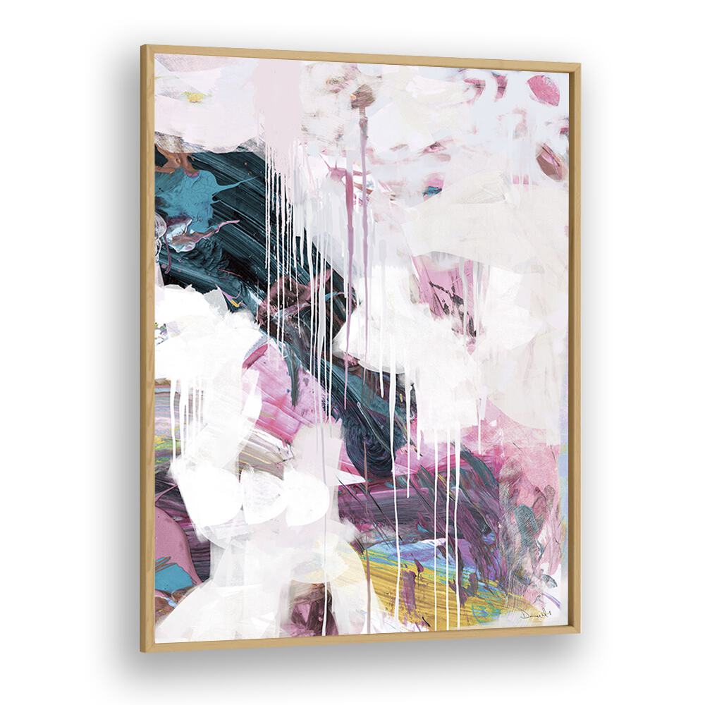 Statement I By Dan Hobday Abstract Art Abstract Paintings in Oak Wood Plain Frame