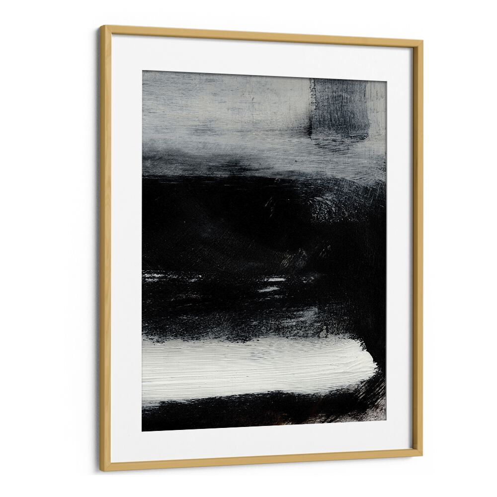 Stay By Dan Hobday Abstract Art Abstract Paintings in Oak Wood Frame With Mount