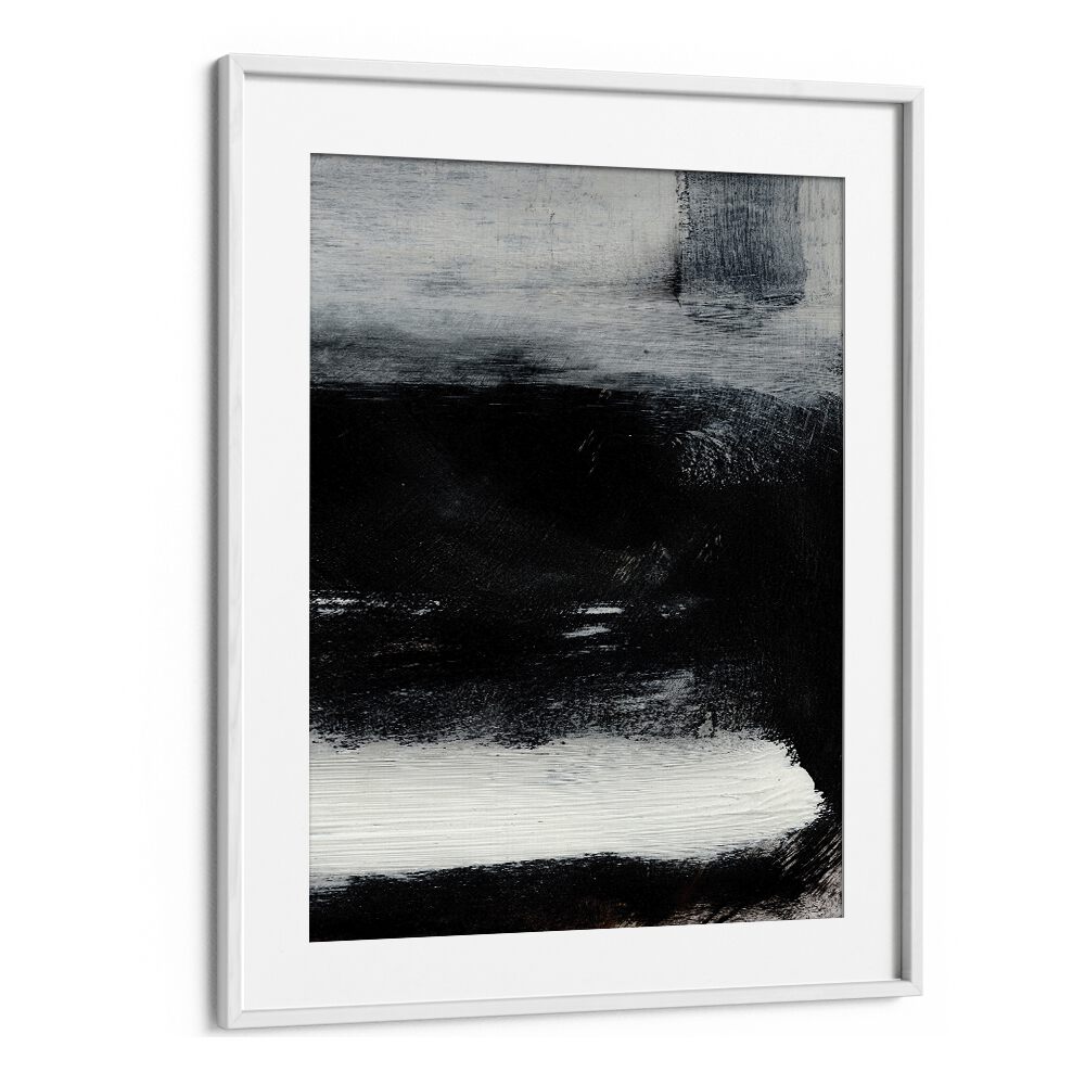 Stay By Dan Hobday Abstract Art Abstract Paintings in White Frame With Mount