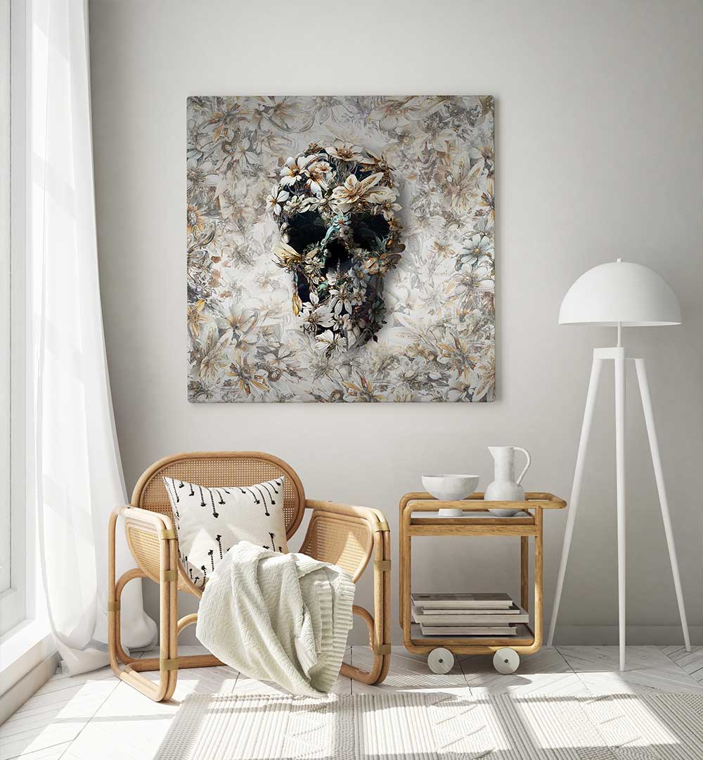 STEAMPUNK SKULL , SURREAL ART PRINTS